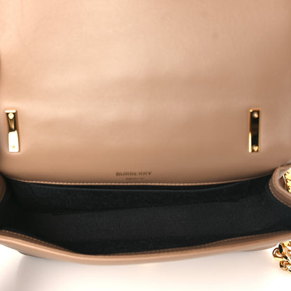 Burberry Lambskin Quilted Small Lola Bag Camel 5 of 9