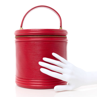 Louis Vuitton Epi Cannes Castillan Red 2 of 11