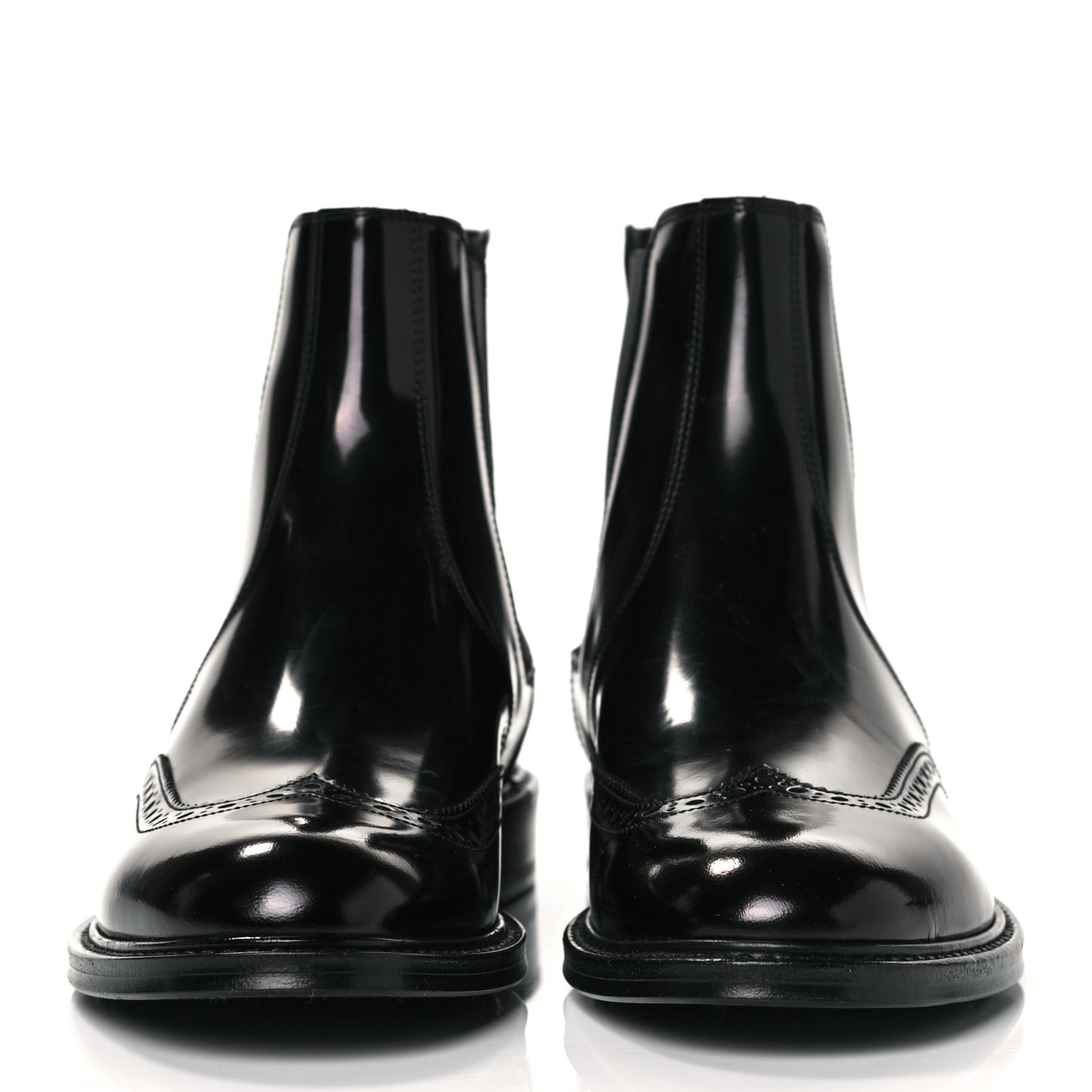 Calfskin Army Chelsea Boots 38 Black