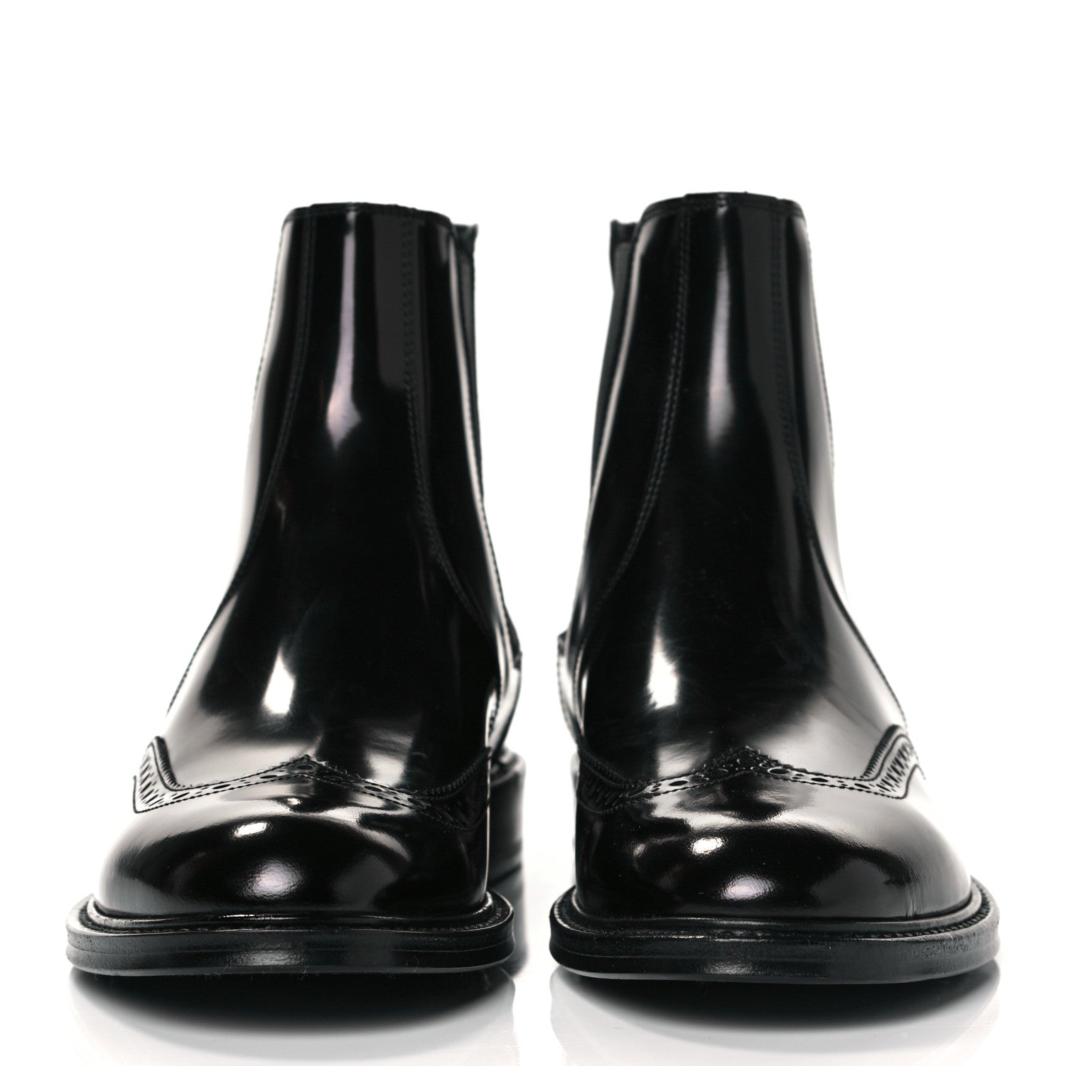 Saint Laurent Calfskin Army Chelsea Boots 38 Black 2 of 7