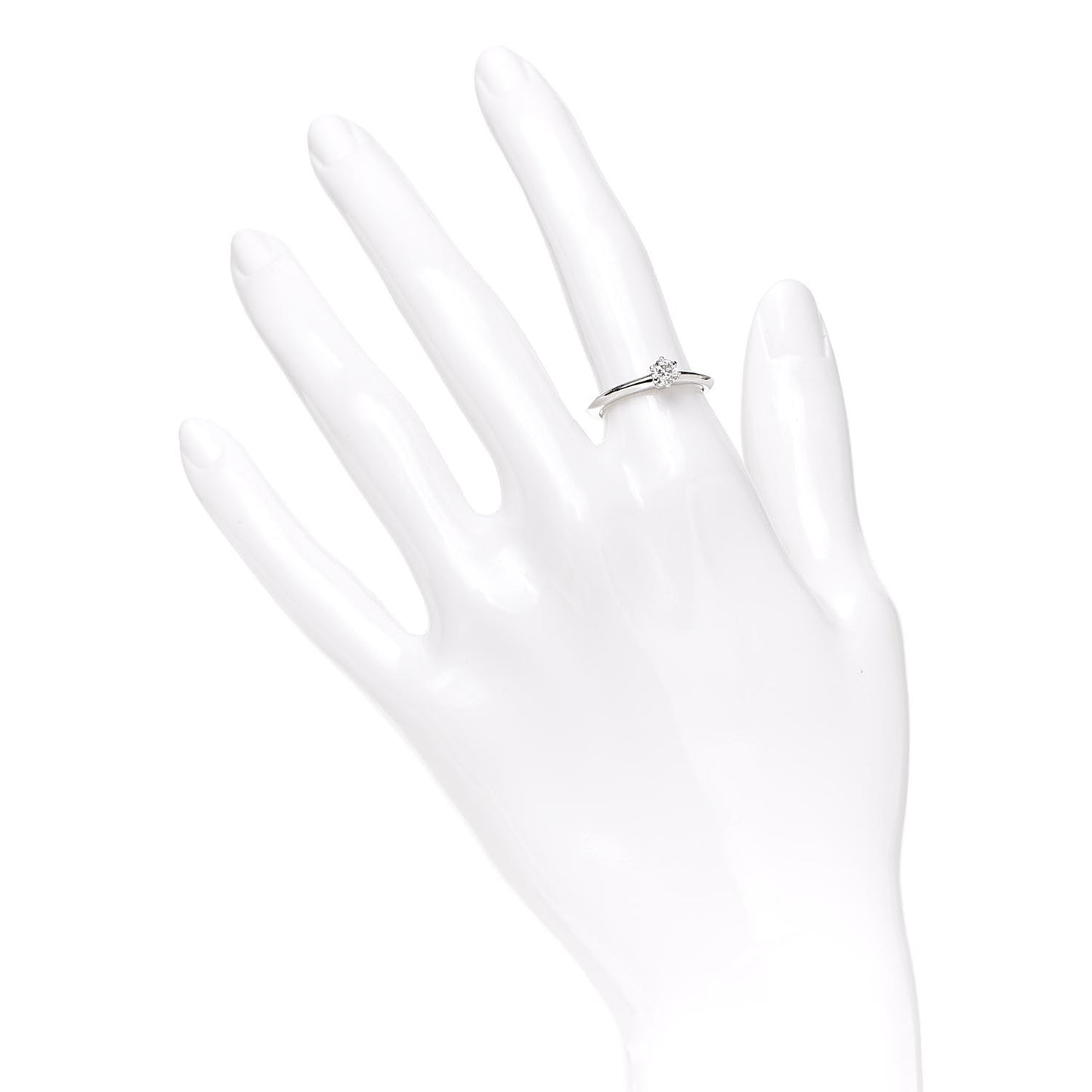Platinum Diamond .26ct Solitaire Engagement Ring 50 5.5