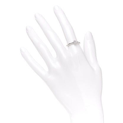 Tiffany Platinum Diamond .26ct Solitaire Engagement Ring 50 5.5 2 of 5
