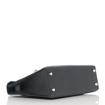 Hermes Epsom Mini Kelly Sellier 20 Black 4 of 10