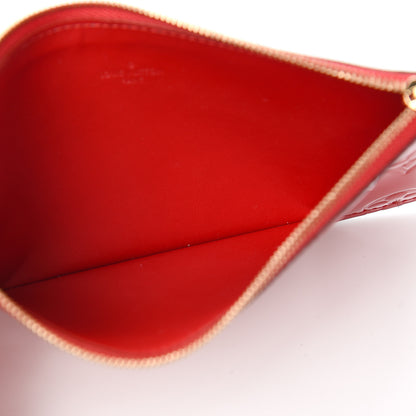 Louis Vuitton Vernis Felicie Chain Wallet Zippered Insert Cherry 4 of 5