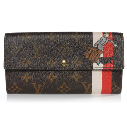 Louis Vuitton Monogram Groom Sarah Wallet Red 1 of 7