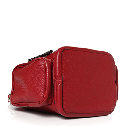 Fendi Cuoio Romano Selleria F is Fendi Grande Mon Tresor Pocket Bucket Bag Rosso 4 of 17