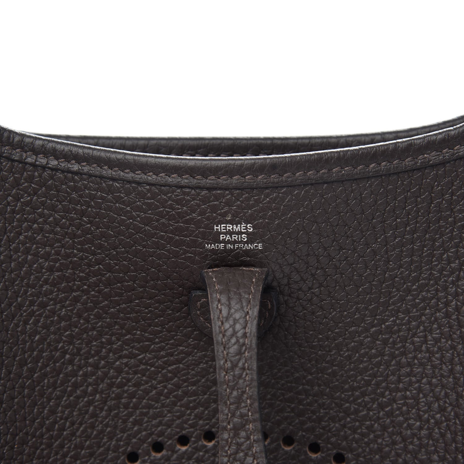 Hermes Taurillon Clemence Amazone Evelyne TPM Ebene Havane 6 of 10