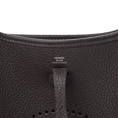 Hermes Taurillon Clemence Amazone Evelyne TPM Ebene Havane 6 of 10