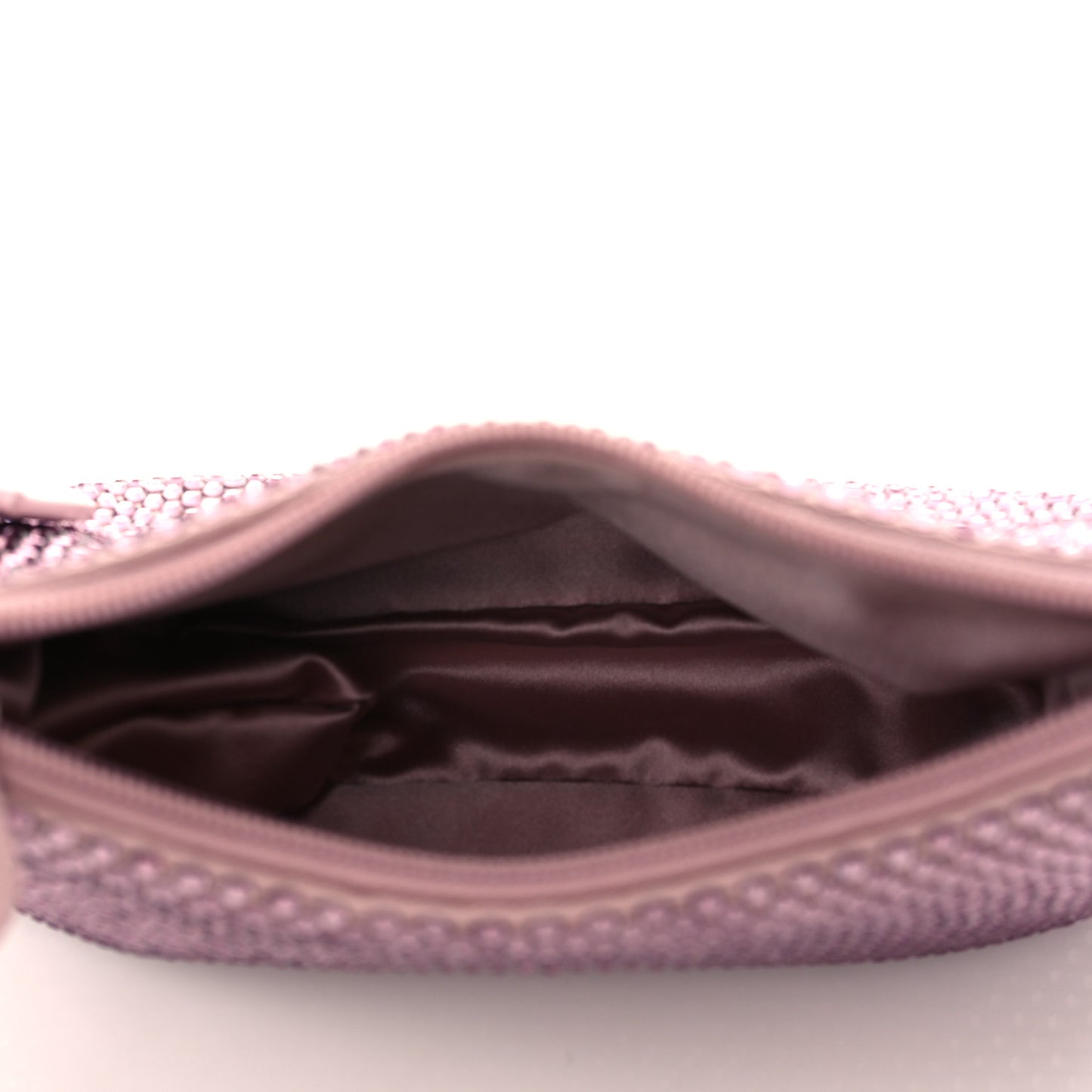 Satin Crystal Mini Re-Edition 2000 Bag Alabastro