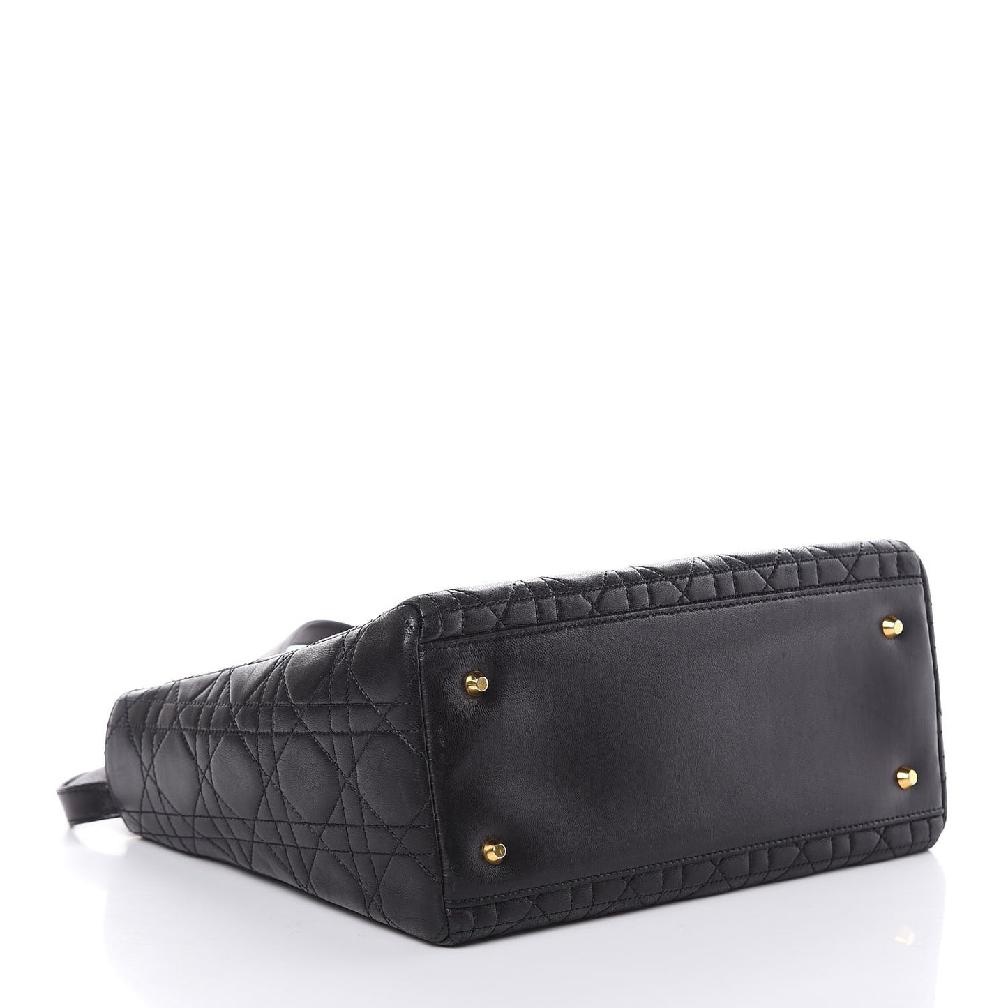 Lambskin Cannage Medium Lady Dior Black