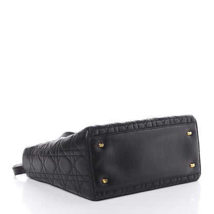 Christian Dior Lambskin Cannage Medium Lady Dior Black 4 of 16