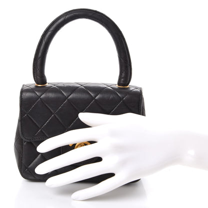 Chanel Lambskin Mini Kelly Flap Bag Black 3 of 16
