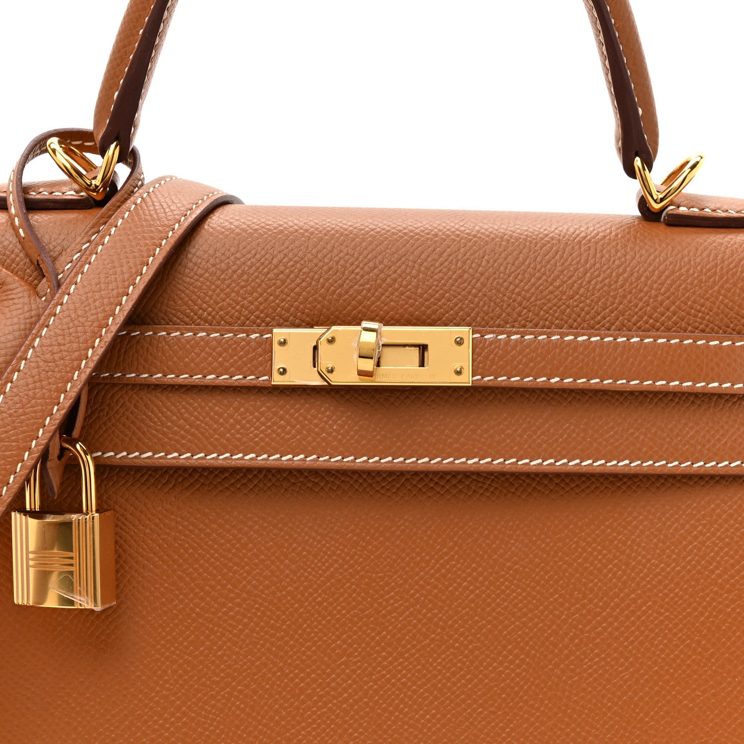 Hermes Epsom Kelly Sellier 25 Gold 8 of 10