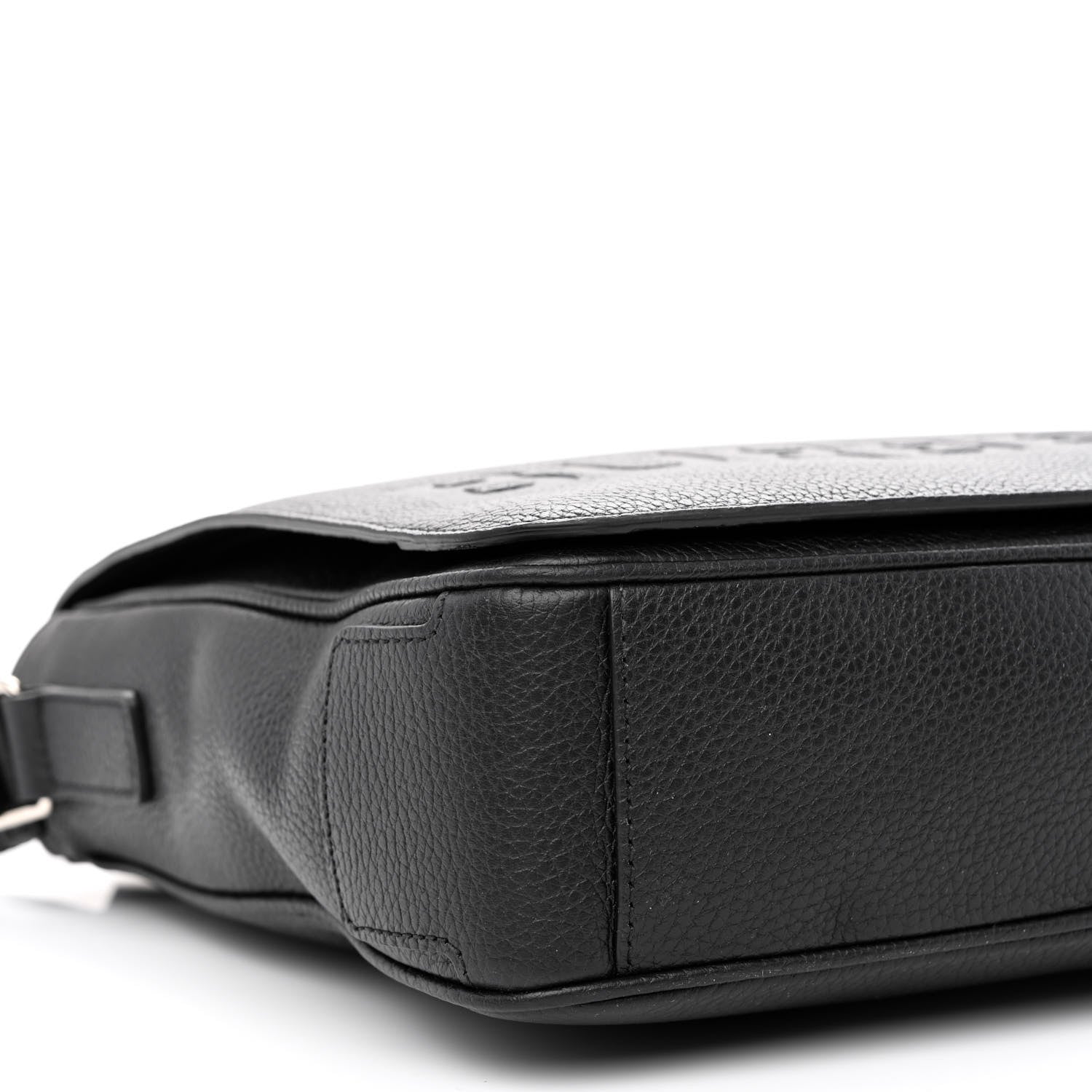 Burberry Grainy Calfskin Embossed Bruno Messenger Black 10 of 11