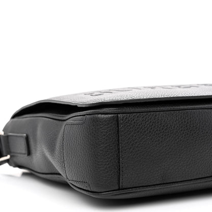 Burberry Grainy Calfskin Embossed Bruno Messenger Black 10 of 11
