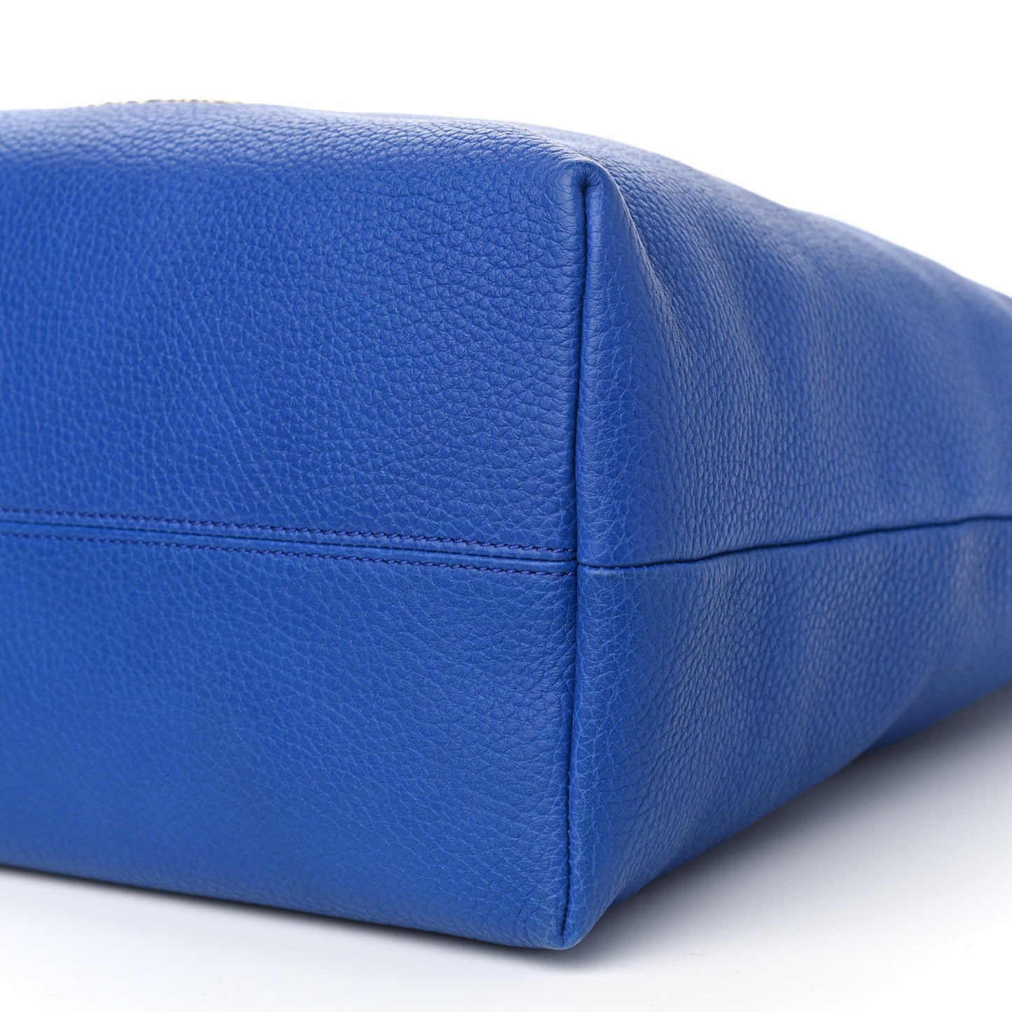 Grainy Calfskin Cale Hobo Brilliant Blue