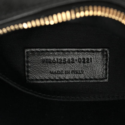 Saint Laurent Raffia Canvas Monogram Lou Camera Bag Black 7 of 14