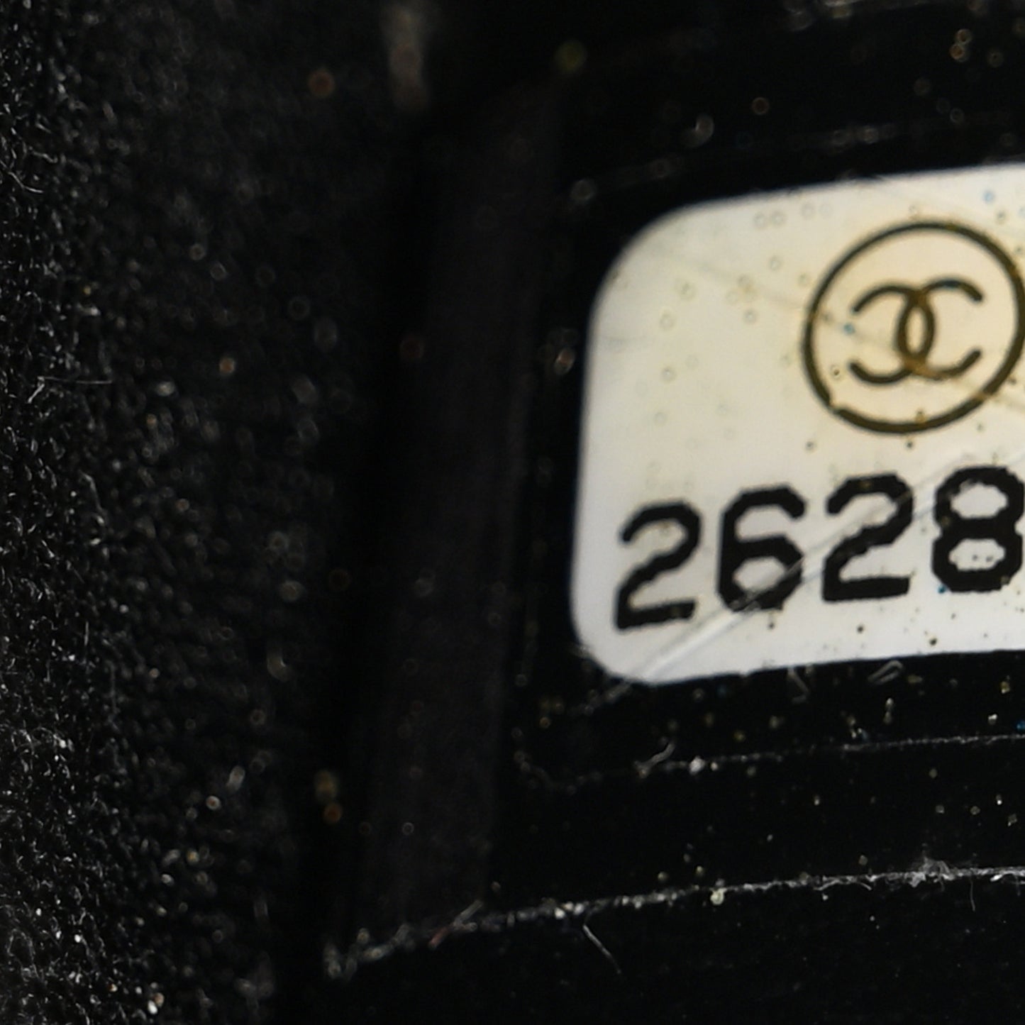 Lambskin Camellia Embossed Key Holder Case Black