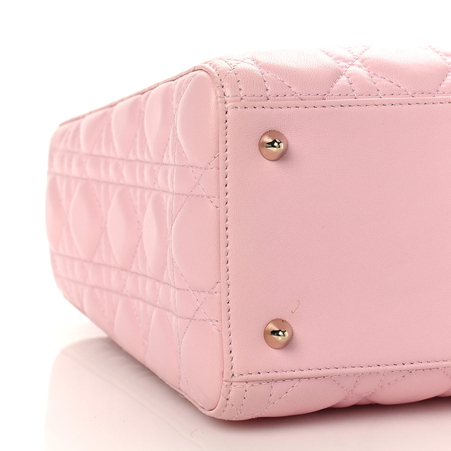 Christian Dior Lambskin Cannage Medium Lady Dior Light Pink 8 of 8