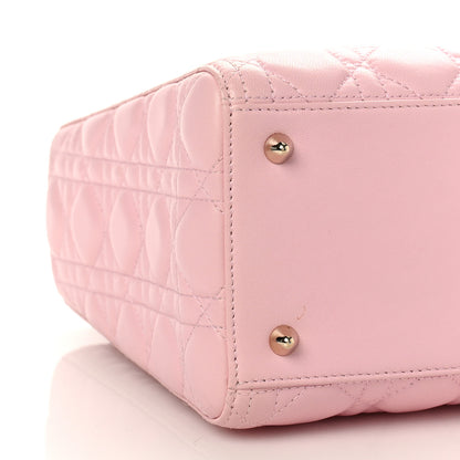 Christian Dior Lambskin Cannage Medium Lady Dior Light Pink 8 of 8