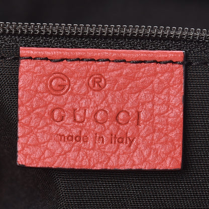 Gucci Calfskin Bamboo Tassel Top Handle Tote Red 9 of 11
