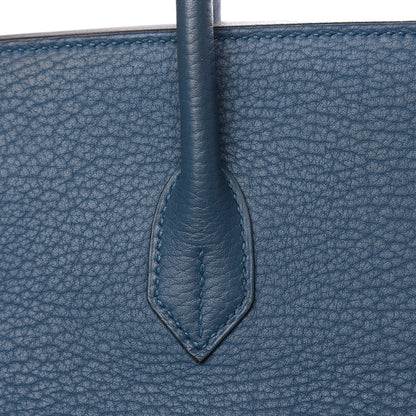 Hermes Fjord Birkin 40 Bleu Tempete 30 of 39