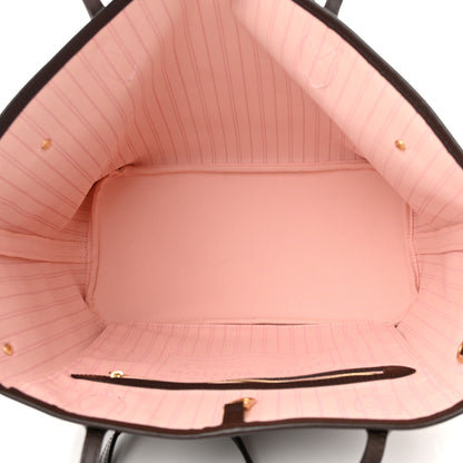Louis Vuitton Damier Ebene Neo Neverfull MM Rose Ballerine 5 of 11