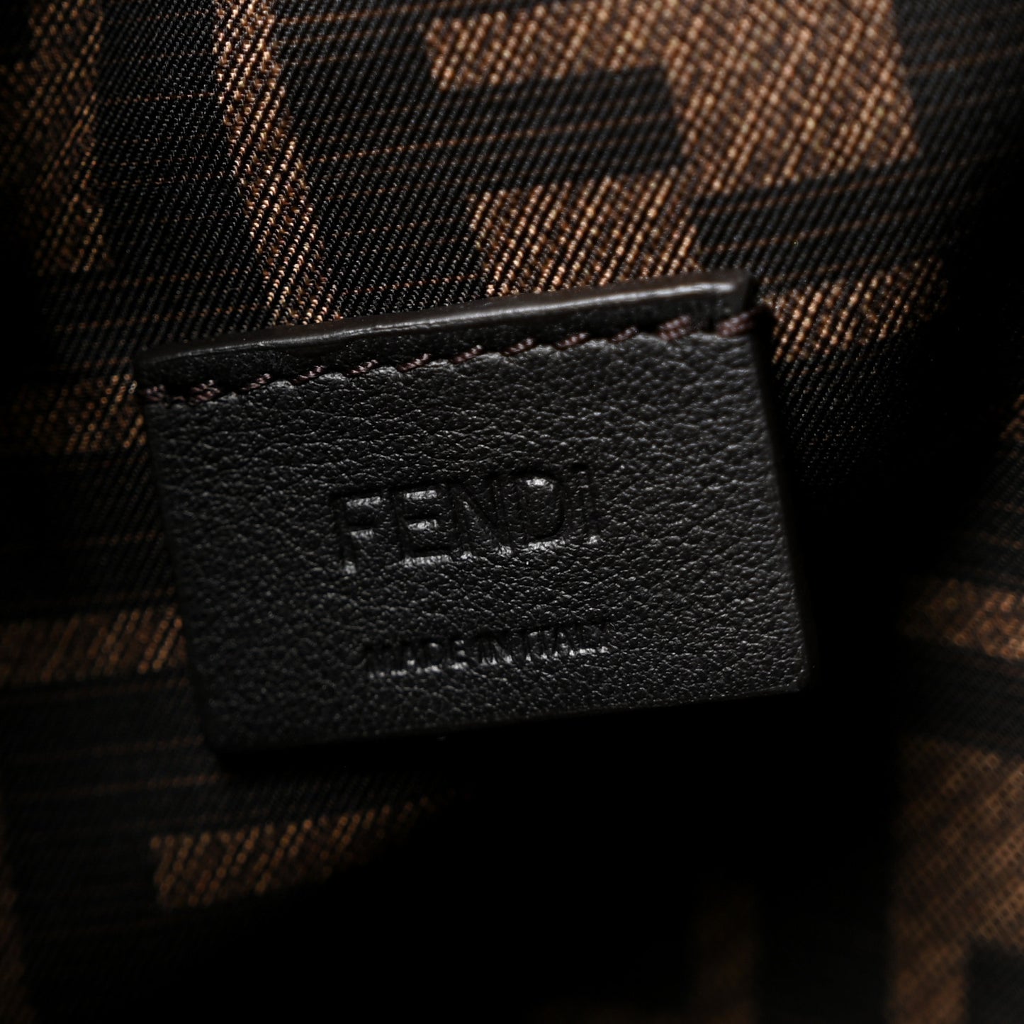 Fabric Jacquard FF 1974 Medium Trapezoid Beauty Pouch Tobacco Moro Black