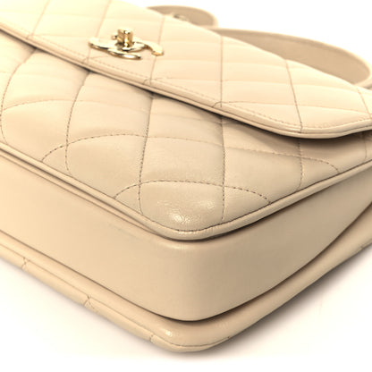 Chanel Lambskin Quilted Medium Trendy CC Flap Dual Handle Bag Beige 11 of 11