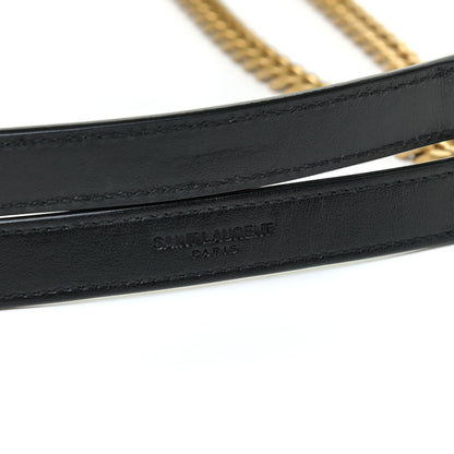 Saint Laurent Calfskin Y Quilted Monogram Medium Loulou Chain Satchel Black 14 of 17