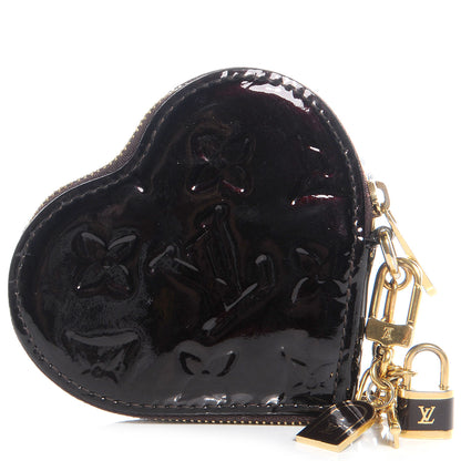 Louis Vuitton Vernis Coeur Heart Coin Purse Amarante 1 of 8
