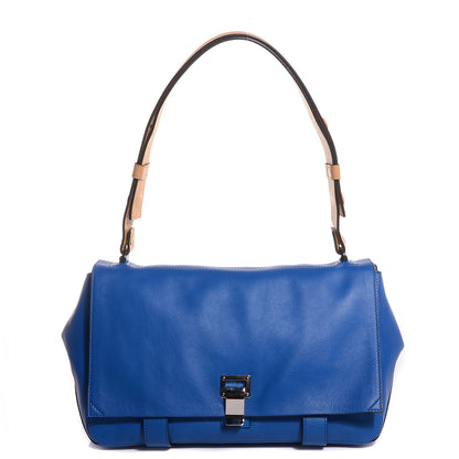 Proenza Schouler Leather Double Sided PS Courier Bag Blue Honey 1 of 8