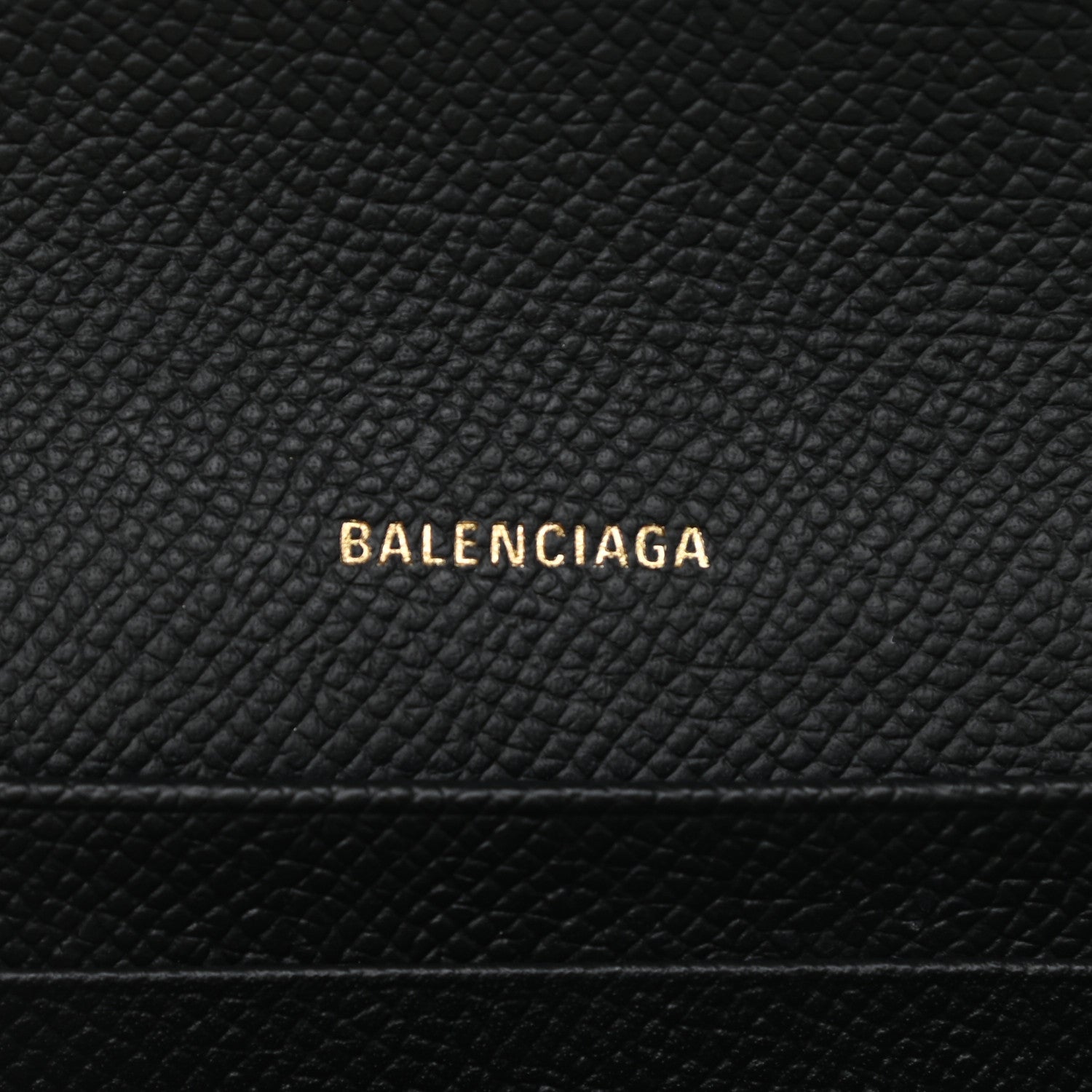 Balenciaga Signature Grained Calfskin Graffiti BB Chain Wallet Black Multicolor 5 of 10