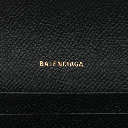 Balenciaga Signature Grained Calfskin Graffiti BB Chain Wallet Black Multicolor 5 of 10