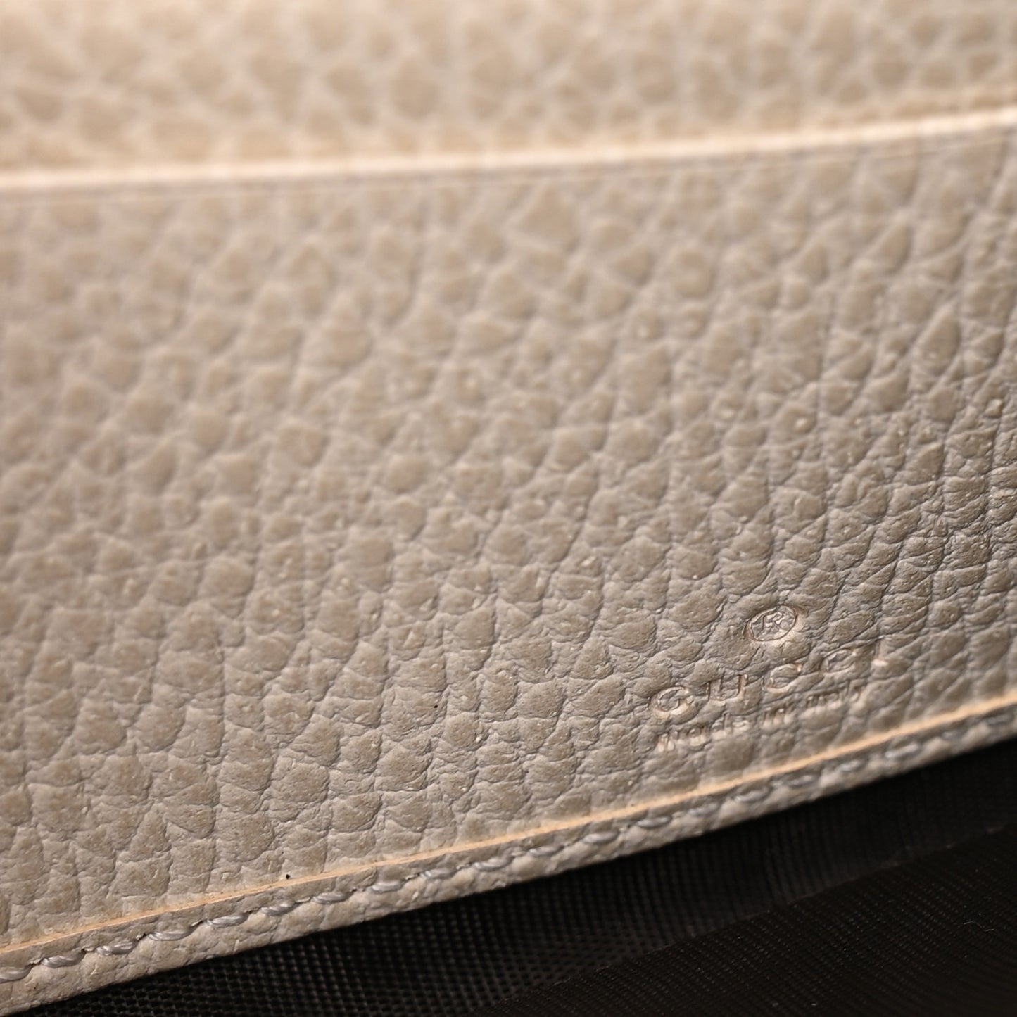 Dollar Calfskin GG Supreme Monogram Petite GG Marmont Wallet Chain Bag Mystic White Beige Ebony Mystic White Beige Ebony