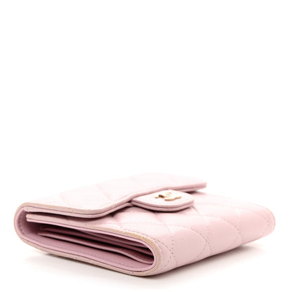Chanel Caviar Quilted Compact Flap Wallet Light Pink 4 of 8