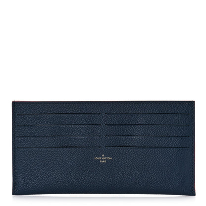 Louis Vuitton Calfskin Felicie Chain Wallet Card Holder Insert Marine Rouge 1 of 8