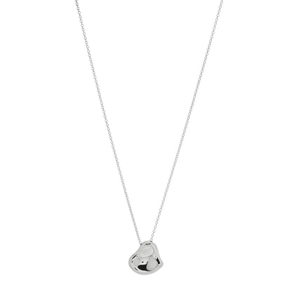 Tiffany Sterling Silver Elsa Peretti Full Heart Pendant Necklace 1 of 4