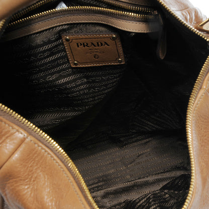 Prada Cervo Shine Hobo Nocciolo 6 of 9