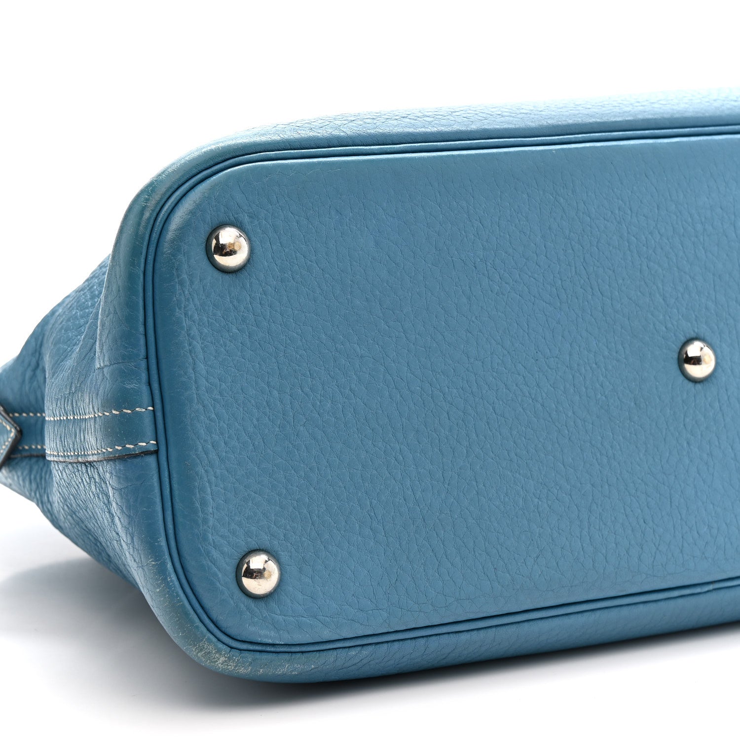 Hermes Taurillon Clemence Bolide 35 Bleu Jean 9 of 18