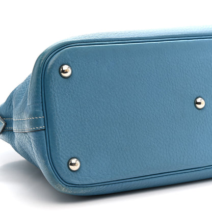 Hermes Taurillon Clemence Bolide 35 Bleu Jean 9 of 18