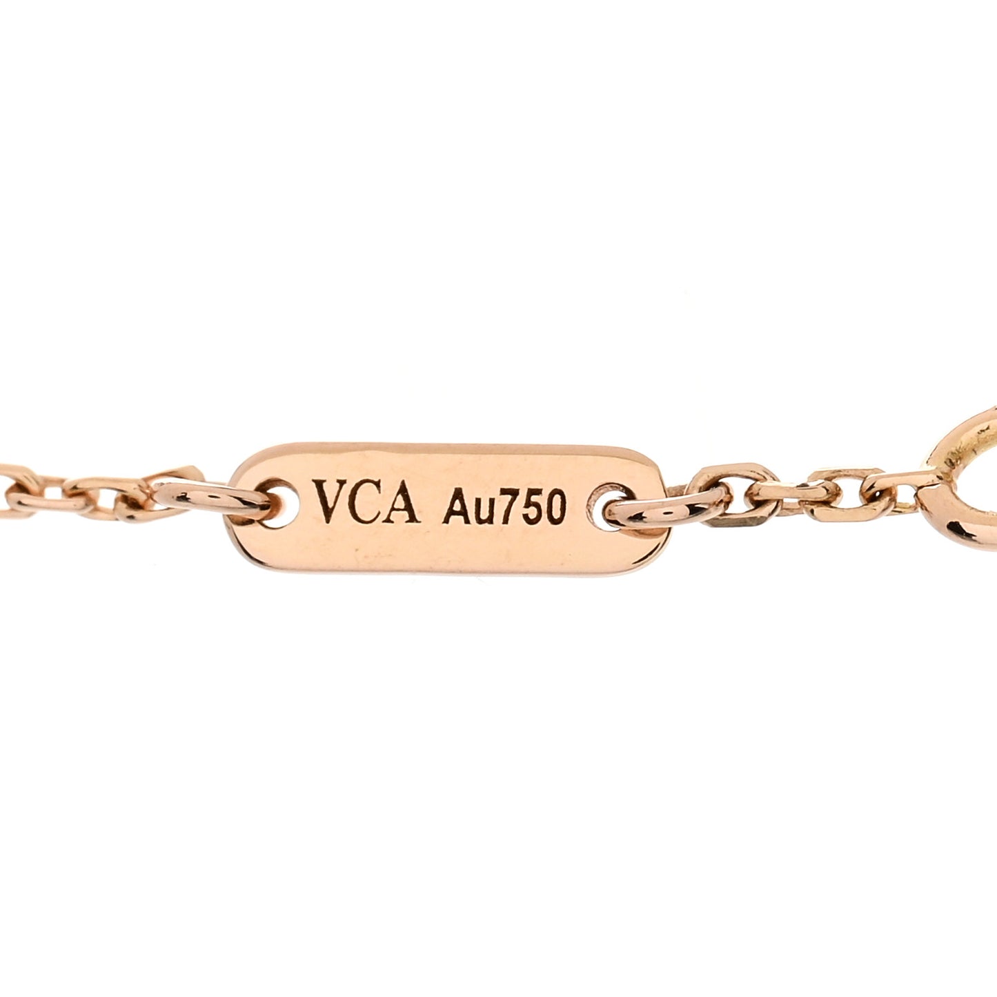 18K Rose Gold Carnelian Sweet Alhambra Bracelet