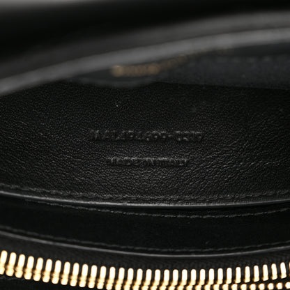 Saint Laurent Calfskin Y Quilted Monogram Small Loulou Chain Satchel Black 7 of 13