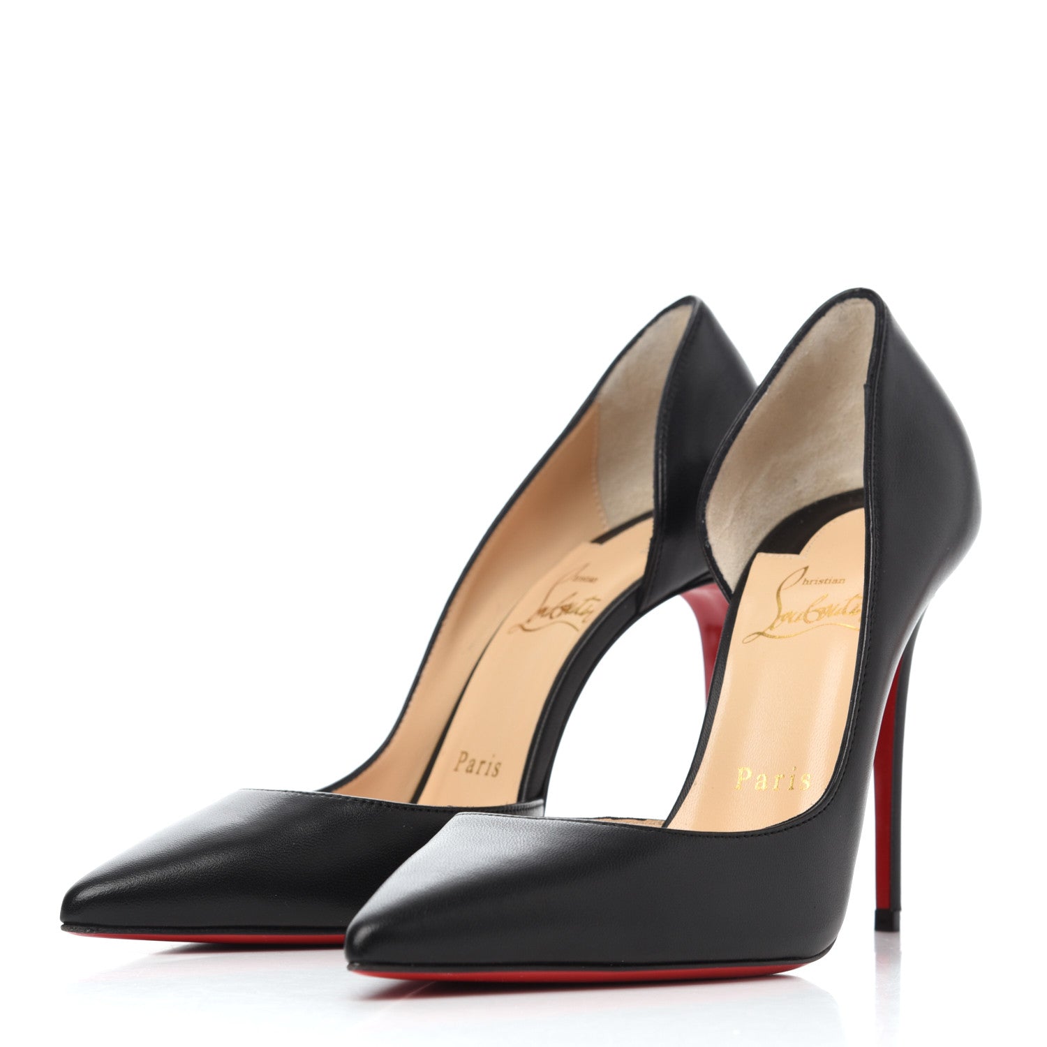 Christian Louboutin Shiny Nappa Iriza 100 Pumps 36.5 Black 3 of 8