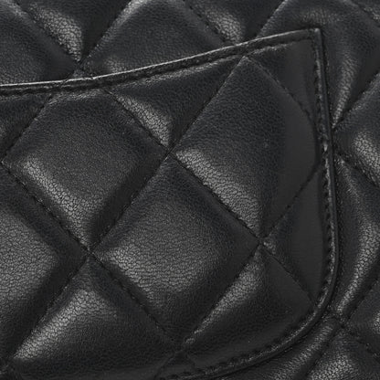 Chanel Lambskin Quilted Large Flap Wallet Black 13 of 13