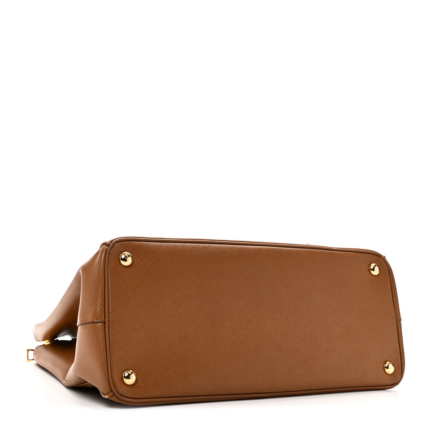 Prada Saffiano Lux Galleria Front Pocket Tote Caramel 4 of 11