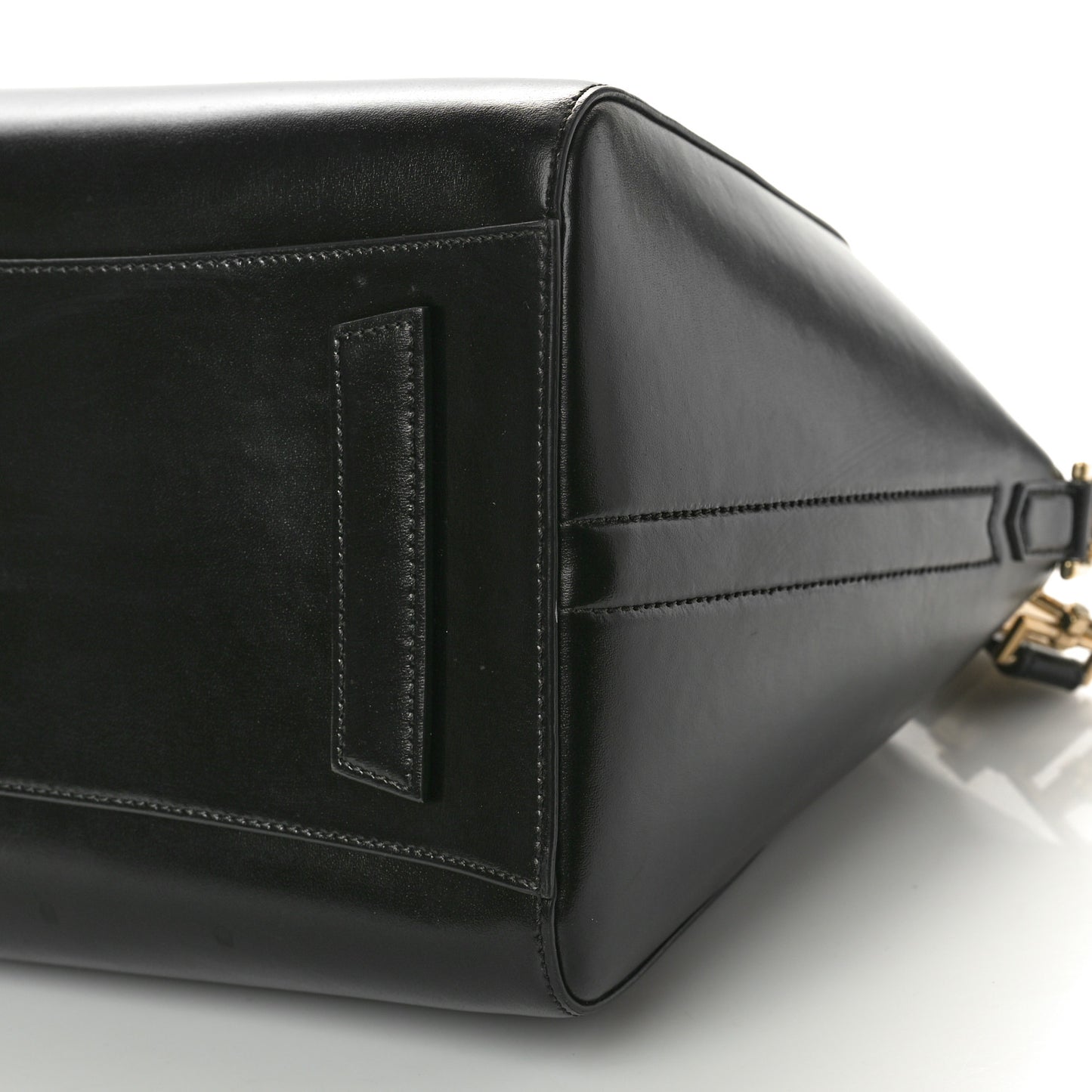 Shiny Lord Calfskin Medium Antigona Black