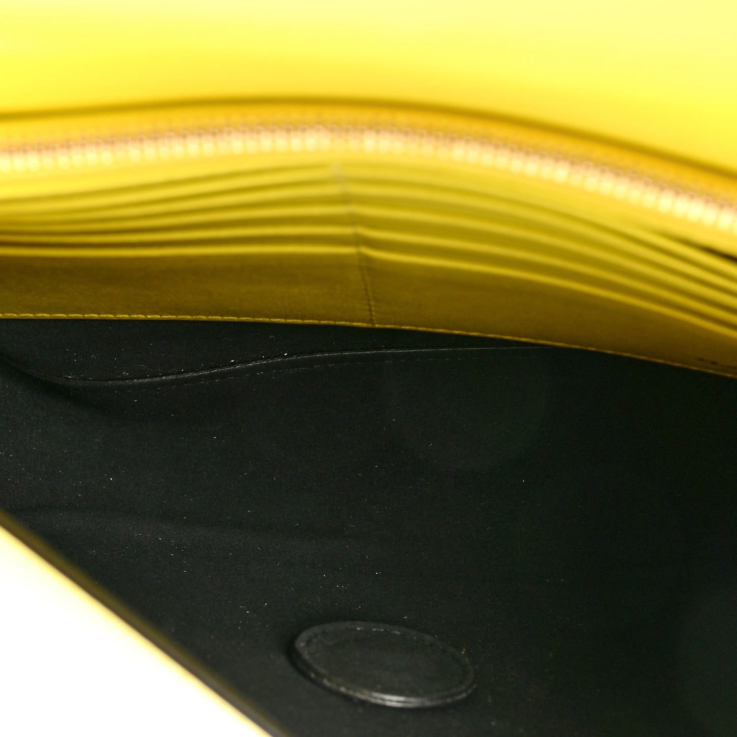 Calfskin Vara Bow Wallet On Strap Yellow