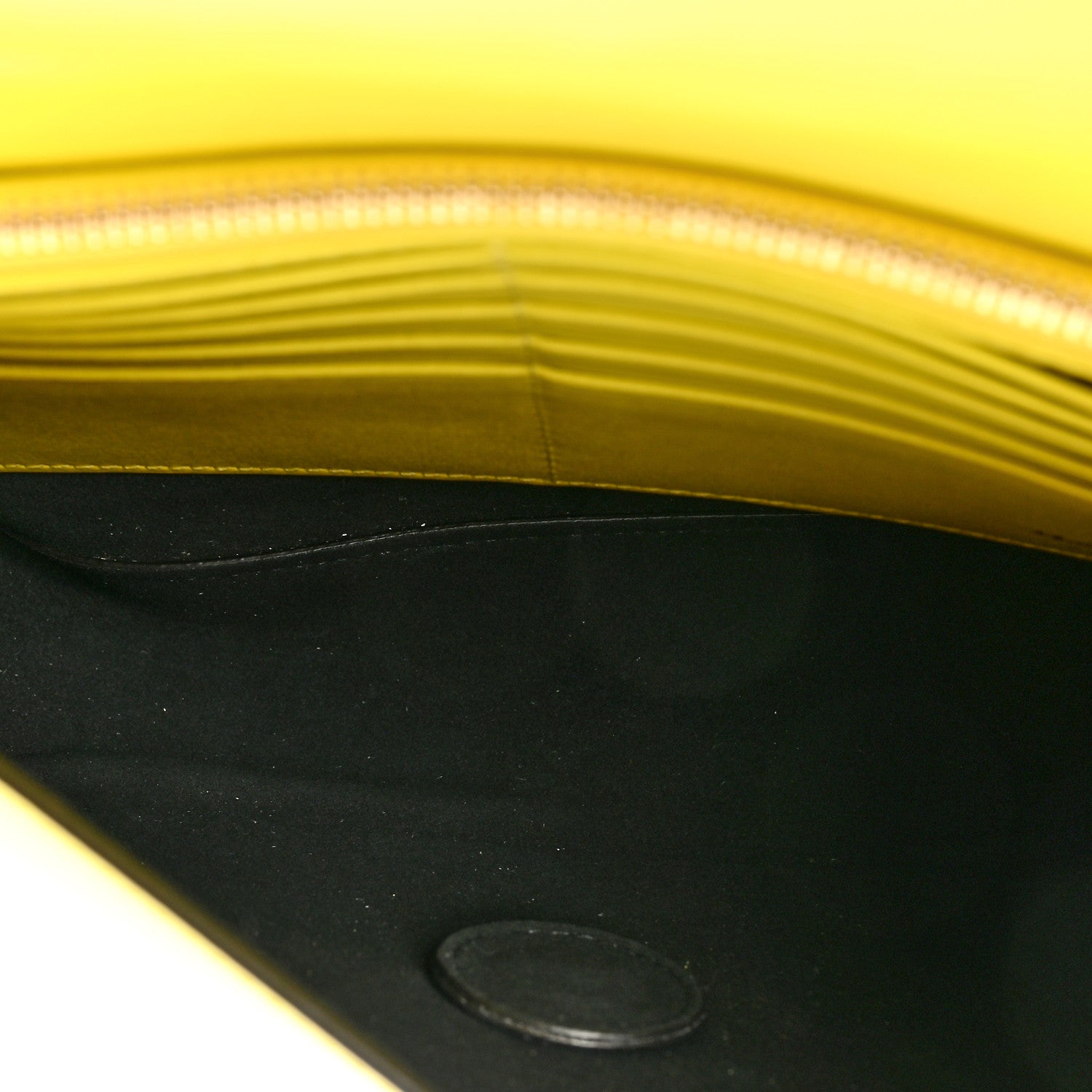 Salvatore Ferragamo Calfskin Vara Bow Wallet On Strap Yellow 6 of 13