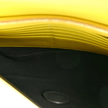Salvatore Ferragamo Calfskin Vara Bow Wallet On Strap Yellow 6 of 13